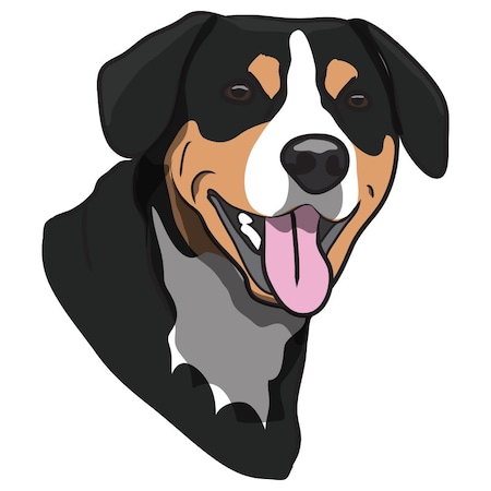 Signmission Entlebucher Mountain Dog Dog Decal, Dog Lover Decor Vinyl Sticker D-12-Entlebucher Mountain Dog